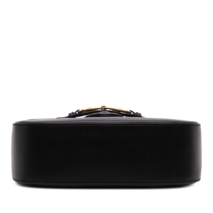 Gucci Medium Cuir Lady Web Sac porté croisé Noir