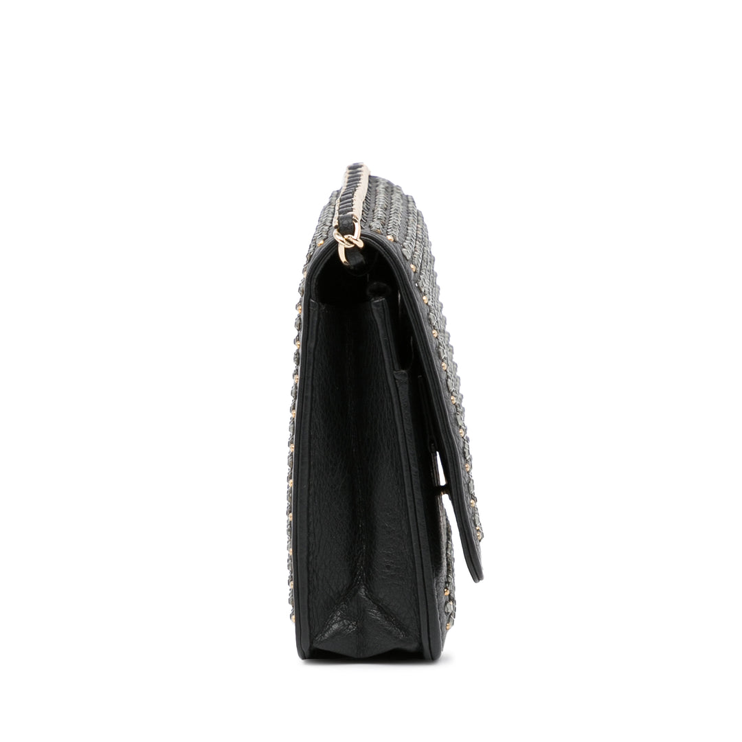 Chanel clouté Cuir Wallet on Chain