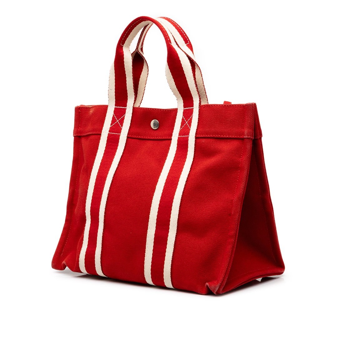Hermès Cabas Fourre Tout PM Rouge – vue 2 – GABY PARIS
