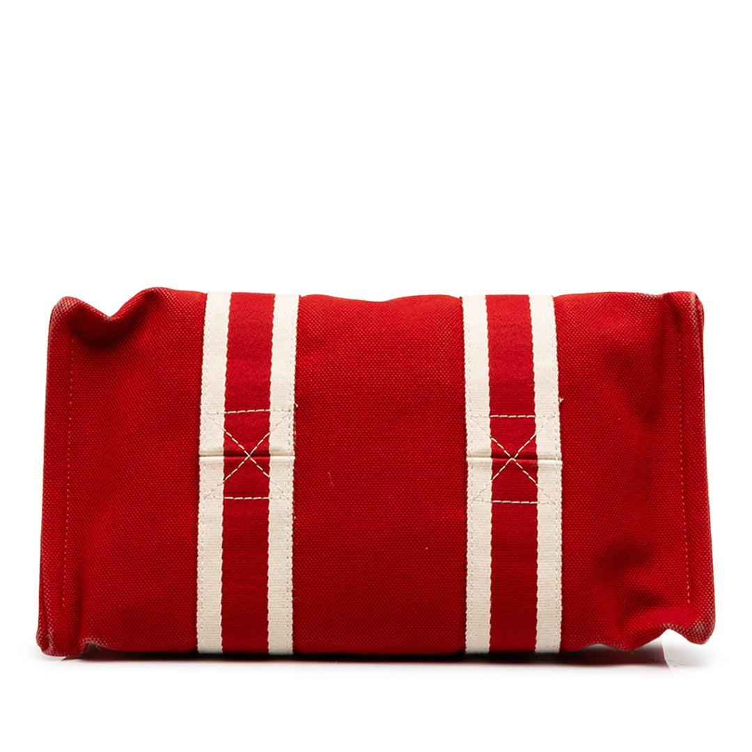 Hermès Cabas Fourre Tout PM Rouge – vue 3 – GABY PARIS