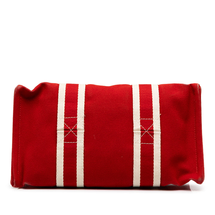 Hermès Cabas Fourre Tout PM Rouge – vue 3 – GABY PARIS