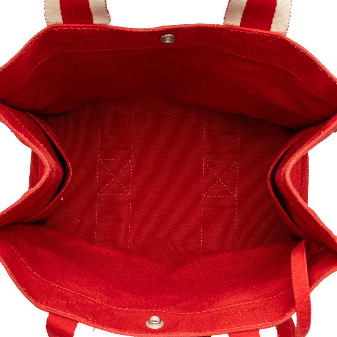 Hermès Cabas Fourre Tout PM Rouge – vue 4 – GABY PARIS