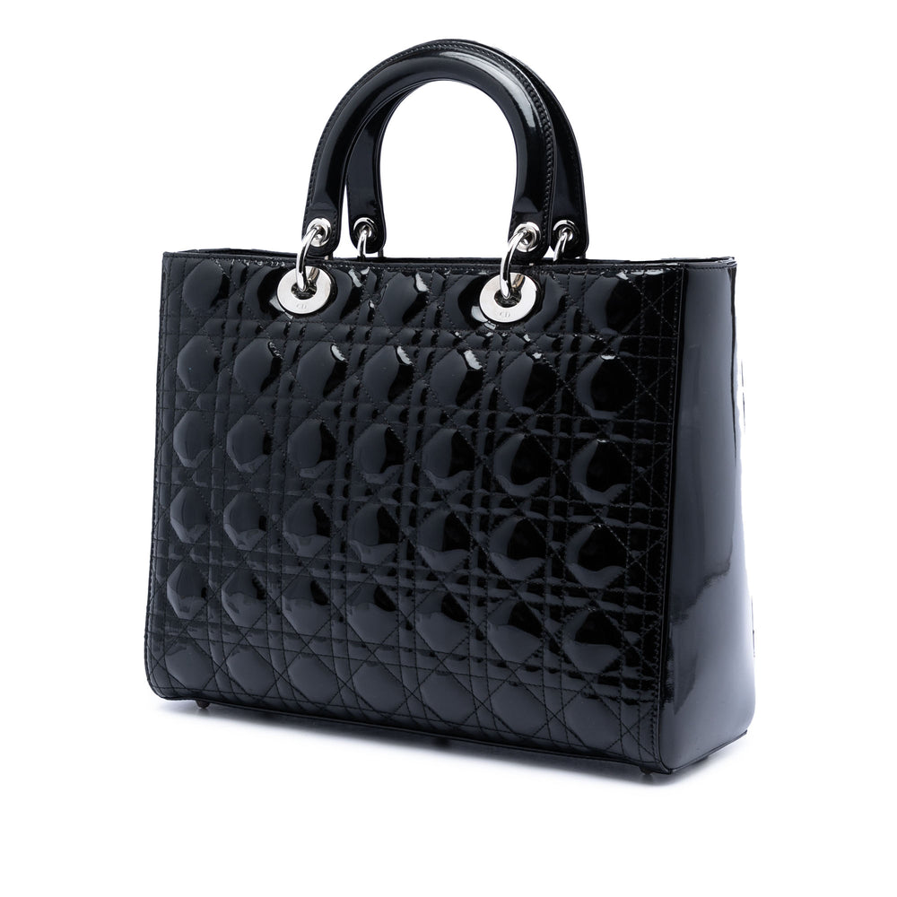 Dior Lady Dior Cannage Grand Noir – vue 2 – GABY PARIS