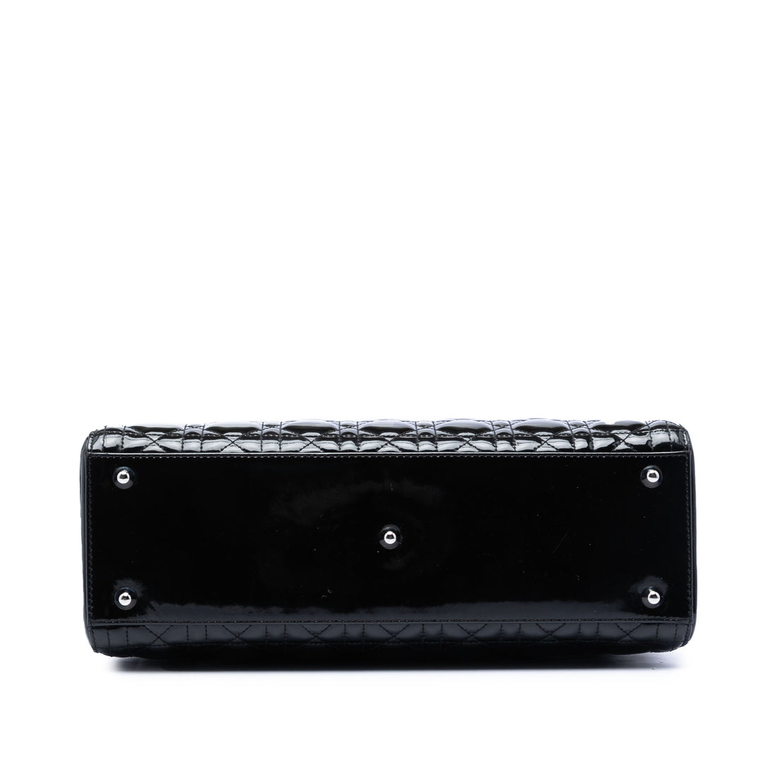 Dior Lady Dior Cannage Grand Noir – vue 3 – GABY PARIS