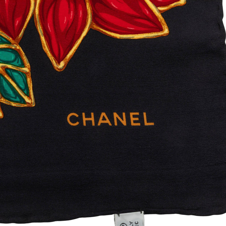 Chanel Perle Imprimé Foulard Noir – vue 3 – GABY PARIS