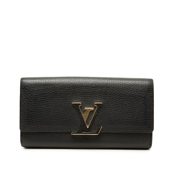 Louis Vuitton Taurillon Capucines Portefeuille long