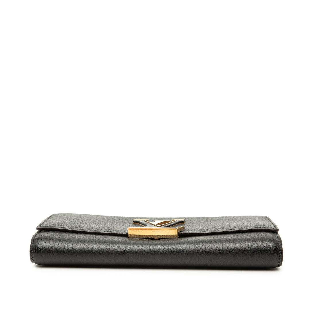 Louis Vuitton Taurillon Capucines Portefeuille long