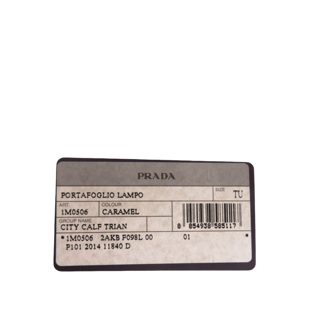 Prada Cuir Zip Around Portefeuille
