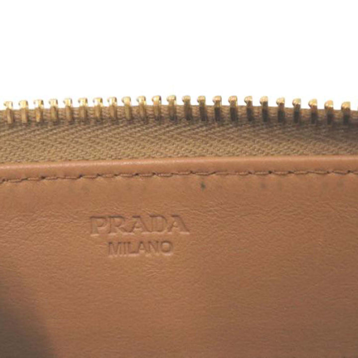 Prada Cuir Zip Around Portefeuille
