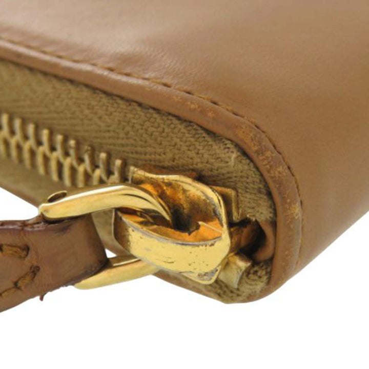 Prada Cuir Zip Around Portefeuille