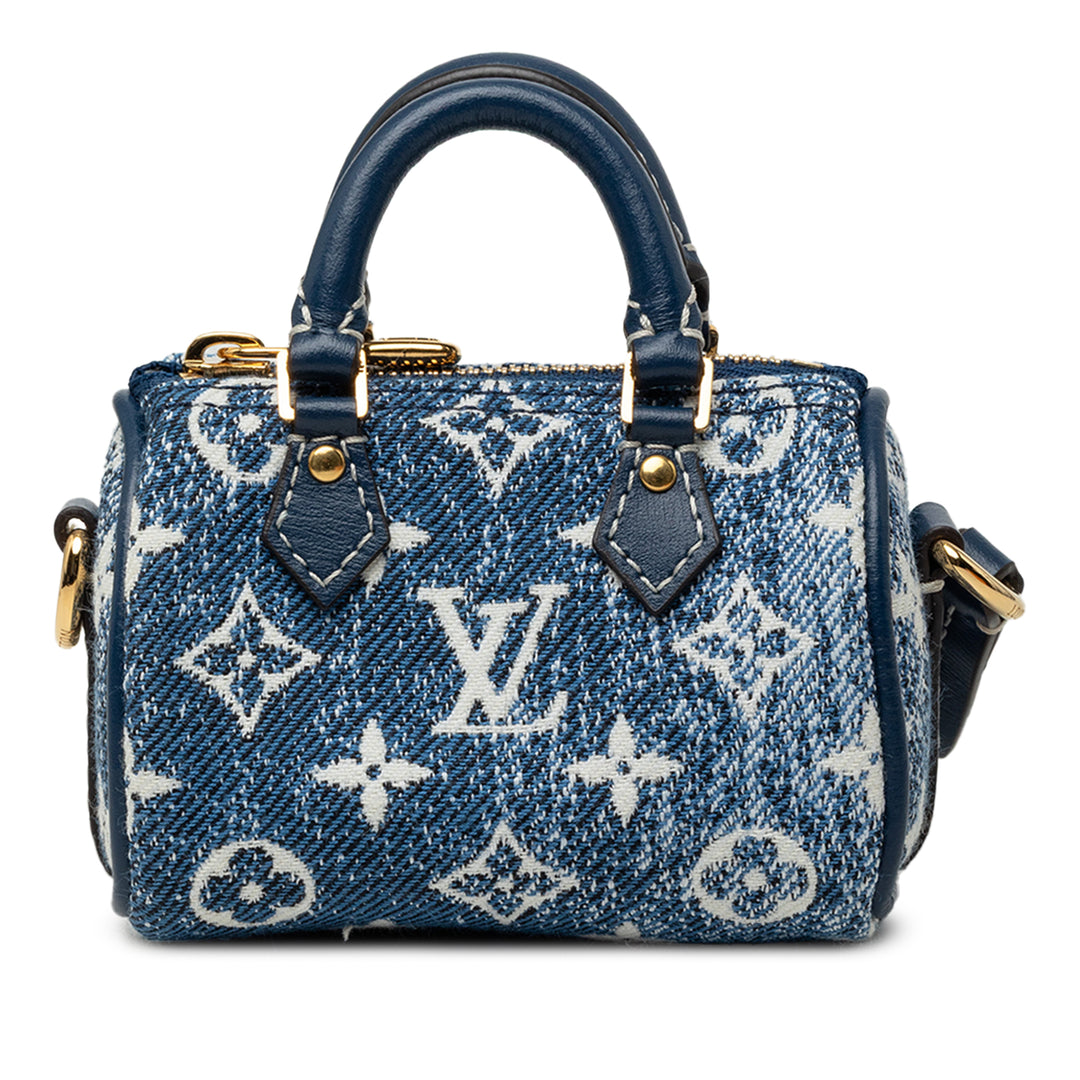 Jacquard Speedy Bijou de sac Micro Monogram Bleu