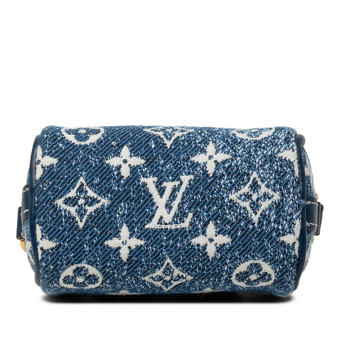 Jacquard Speedy Bijou de sac Micro Monogram Bleu