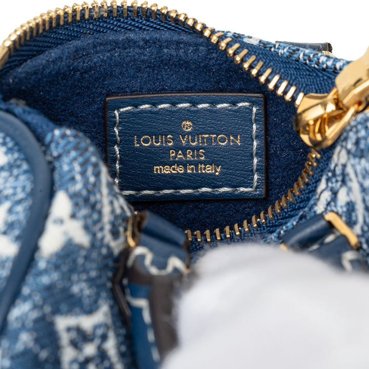 Jacquard Speedy Bijou de sac Micro Monogram Bleu
