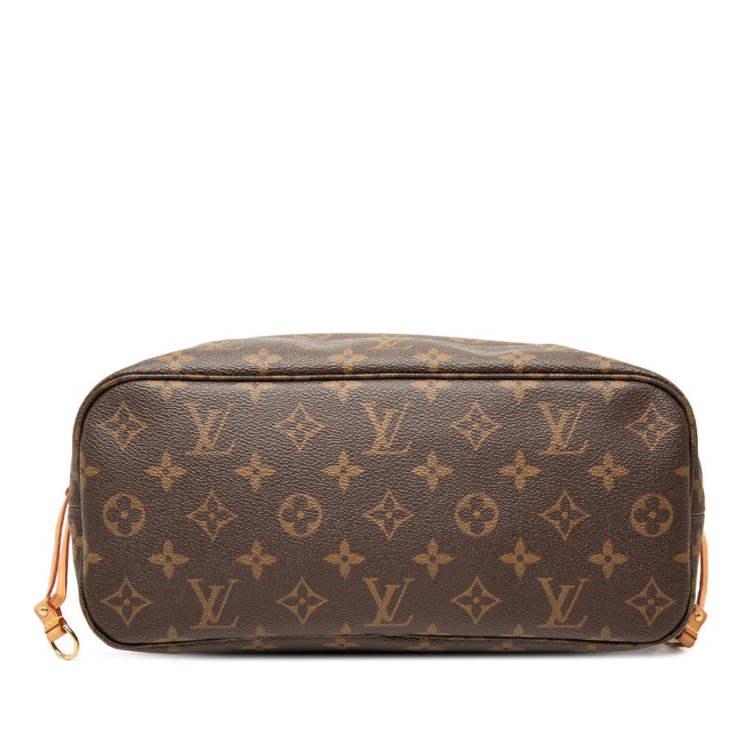 Louis Vuitton Neverfull PM Monogram Marron – vue 3 – GABY PARIS