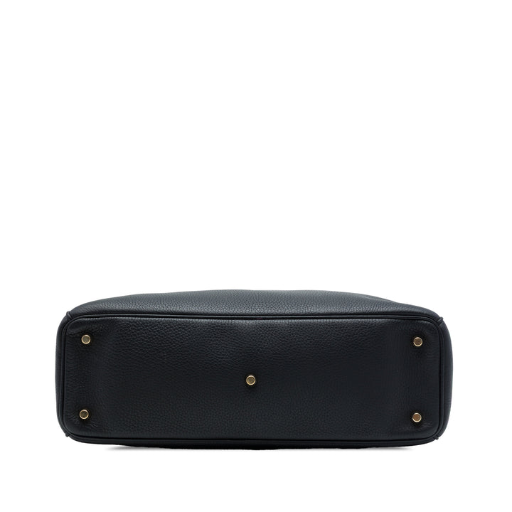 Dior Sac à main Pebbled Diorissimo Grand Cuir de veau Noir – vue 3 – GABY PARIS
