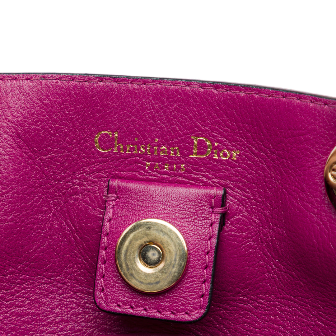 Dior Sac à main Pebbled Diorissimo Grand Cuir de veau Noir – vue 5 – GABY PARIS