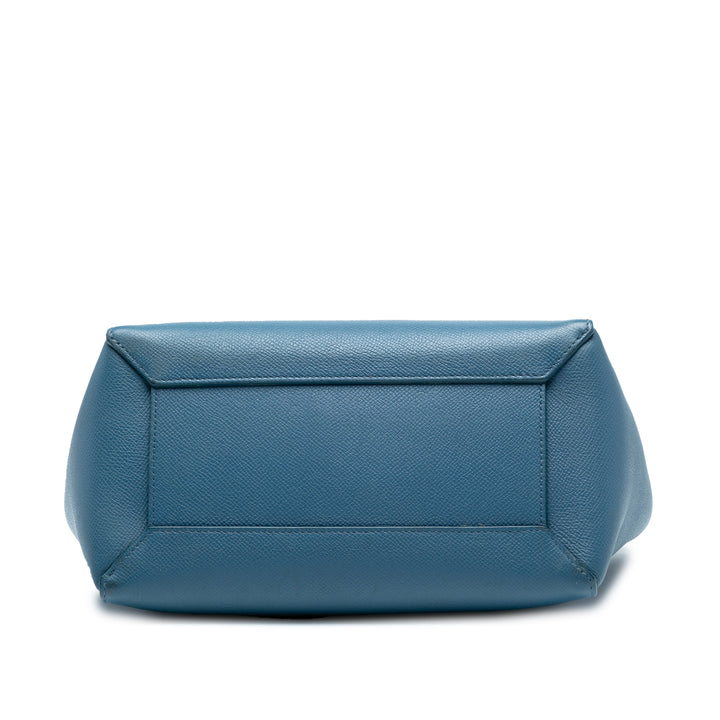 Celine grainé Sac ceinture Micro Cuir de veau grainé Bleu – vue 3 – GABY PARIS