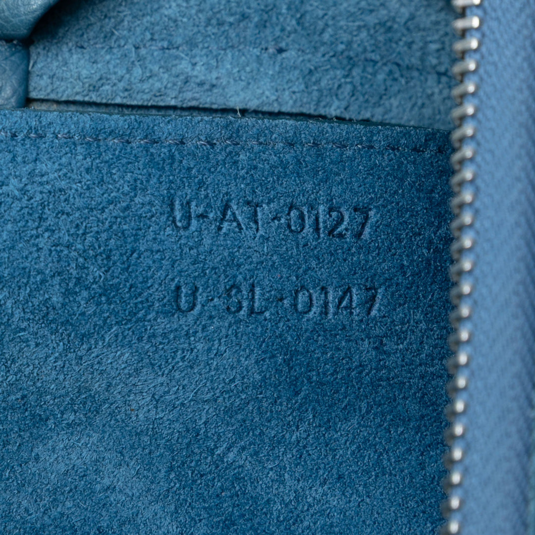 Celine grainé Sac ceinture Micro Cuir de veau grainé Bleu – vue 6 – GABY PARIS