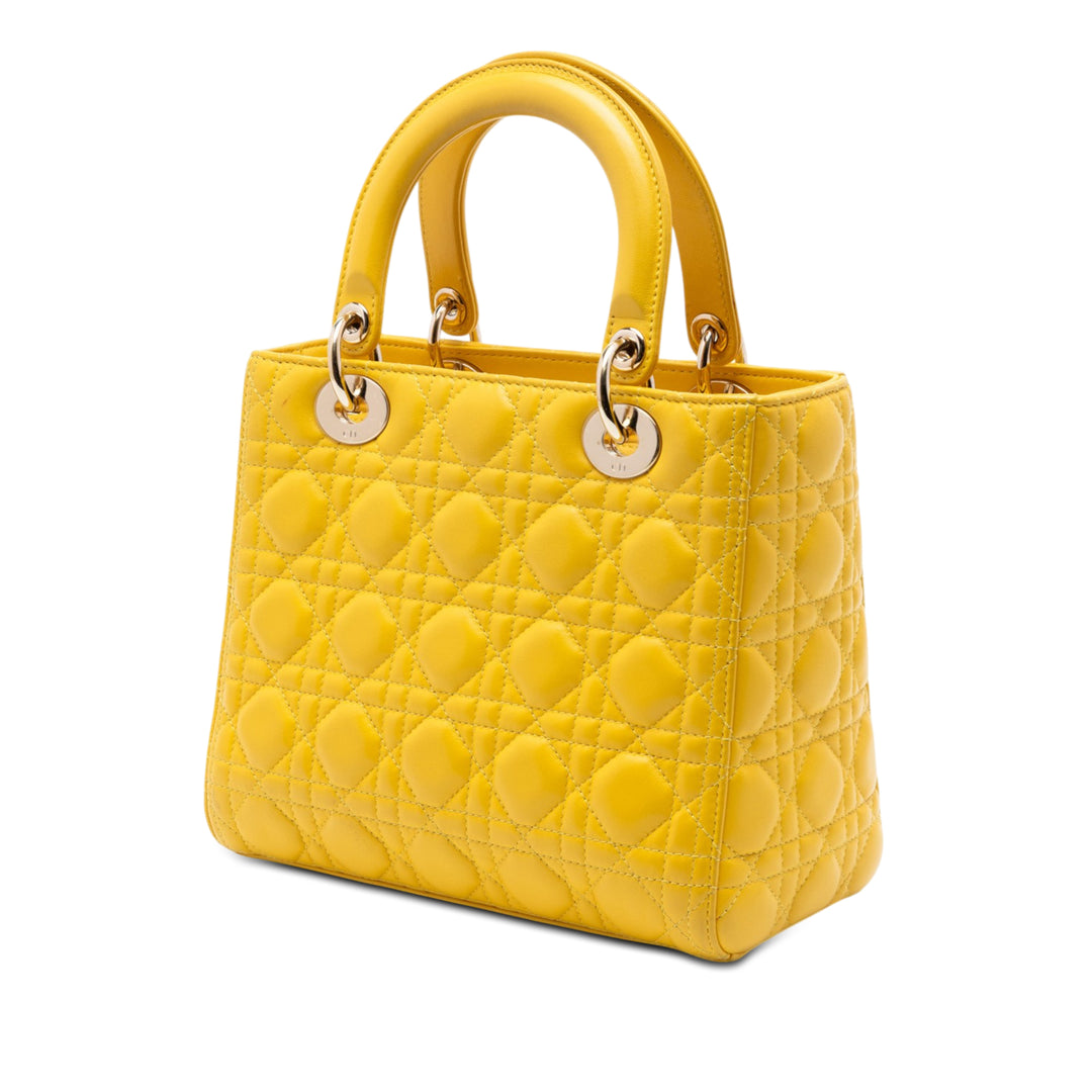 Dior Medium Cuir d’agneau Cannage Lady Dior