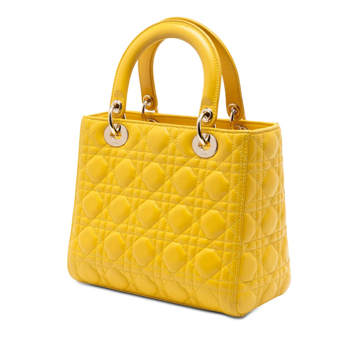 Dior Medium Cuir d’agneau Cannage Lady Dior