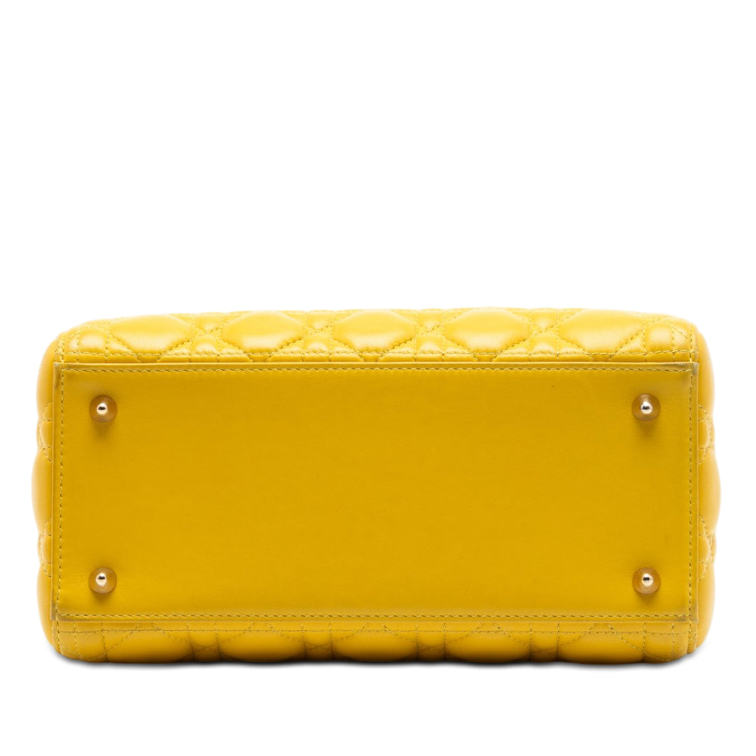 Dior Medium Cuir d’agneau Cannage Lady Dior