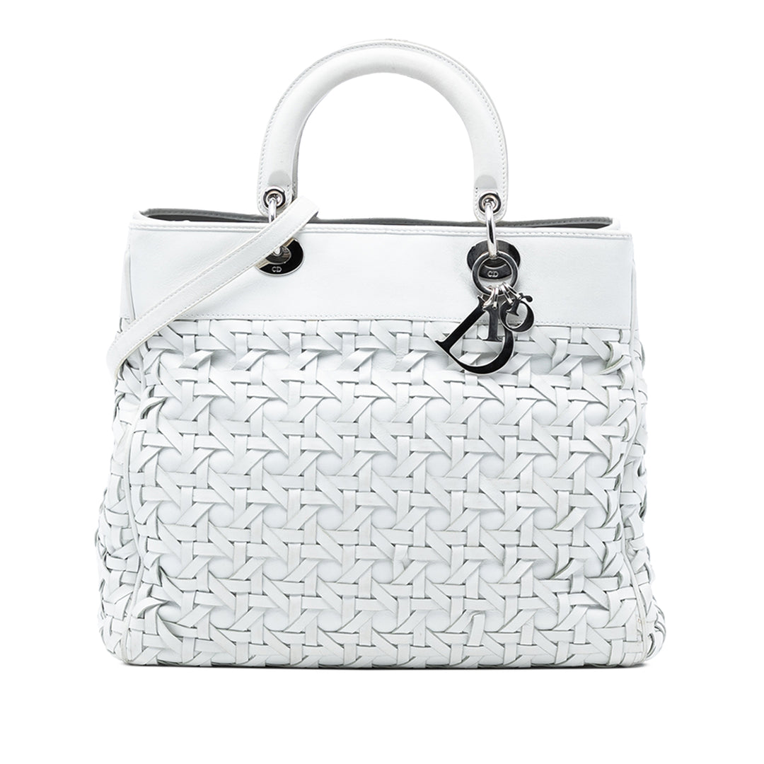 Dior Woven Cuir d’agneau Lady Dior Avenue Cabas