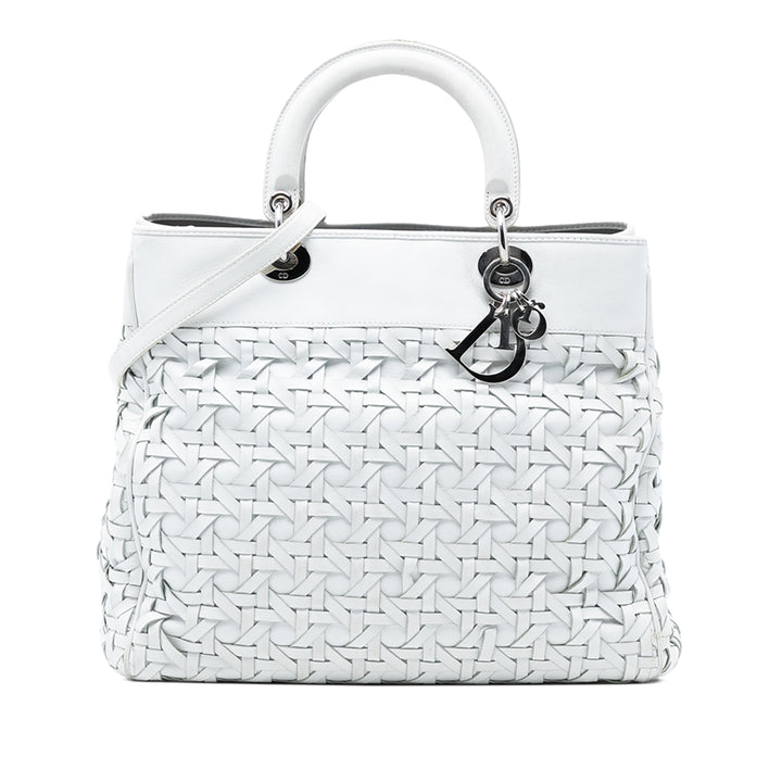 Dior Woven Cuir d’agneau Lady Dior Avenue Cabas
