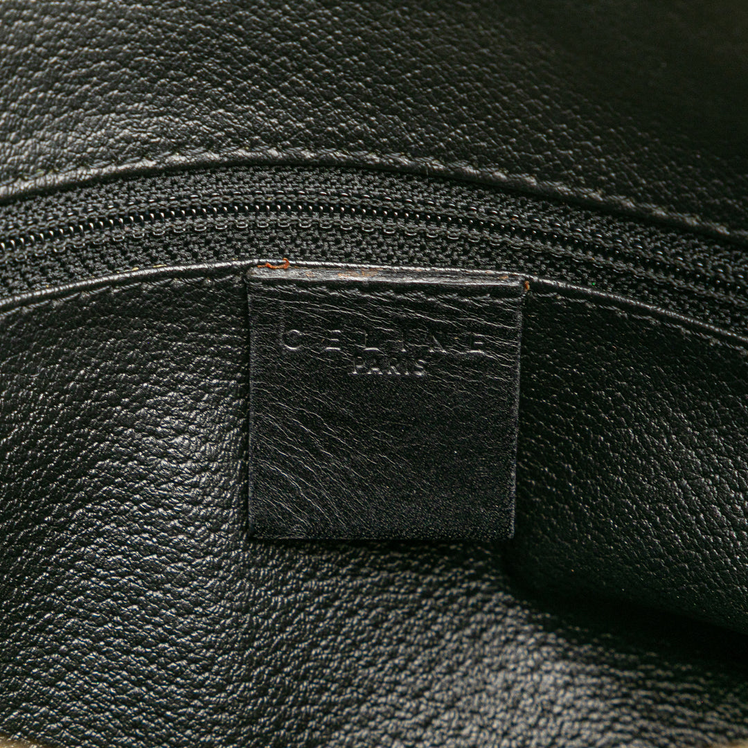 Celine Macadam Coated Toile Sac à main Marron