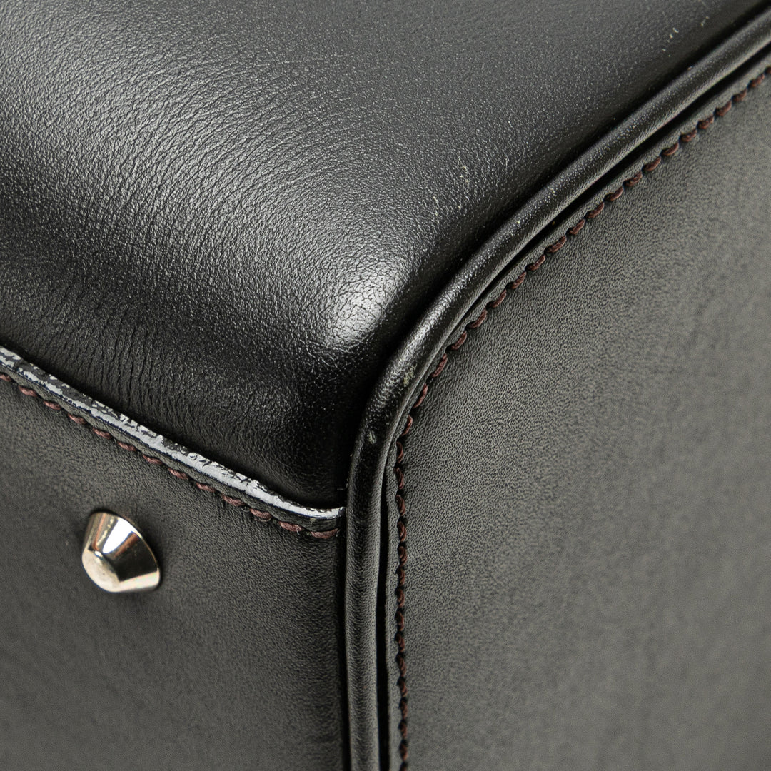 Burberry Leather Boston Bag Noir – GABY PARIS Authentique
