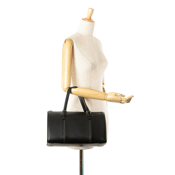 Burberry Leather Boston Bag Noir – GABY PARIS Authentique