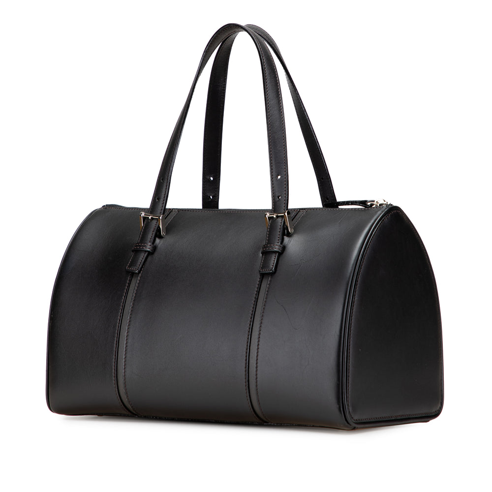 Burberry Leather Boston Bag Noir – GABY PARIS Authentique