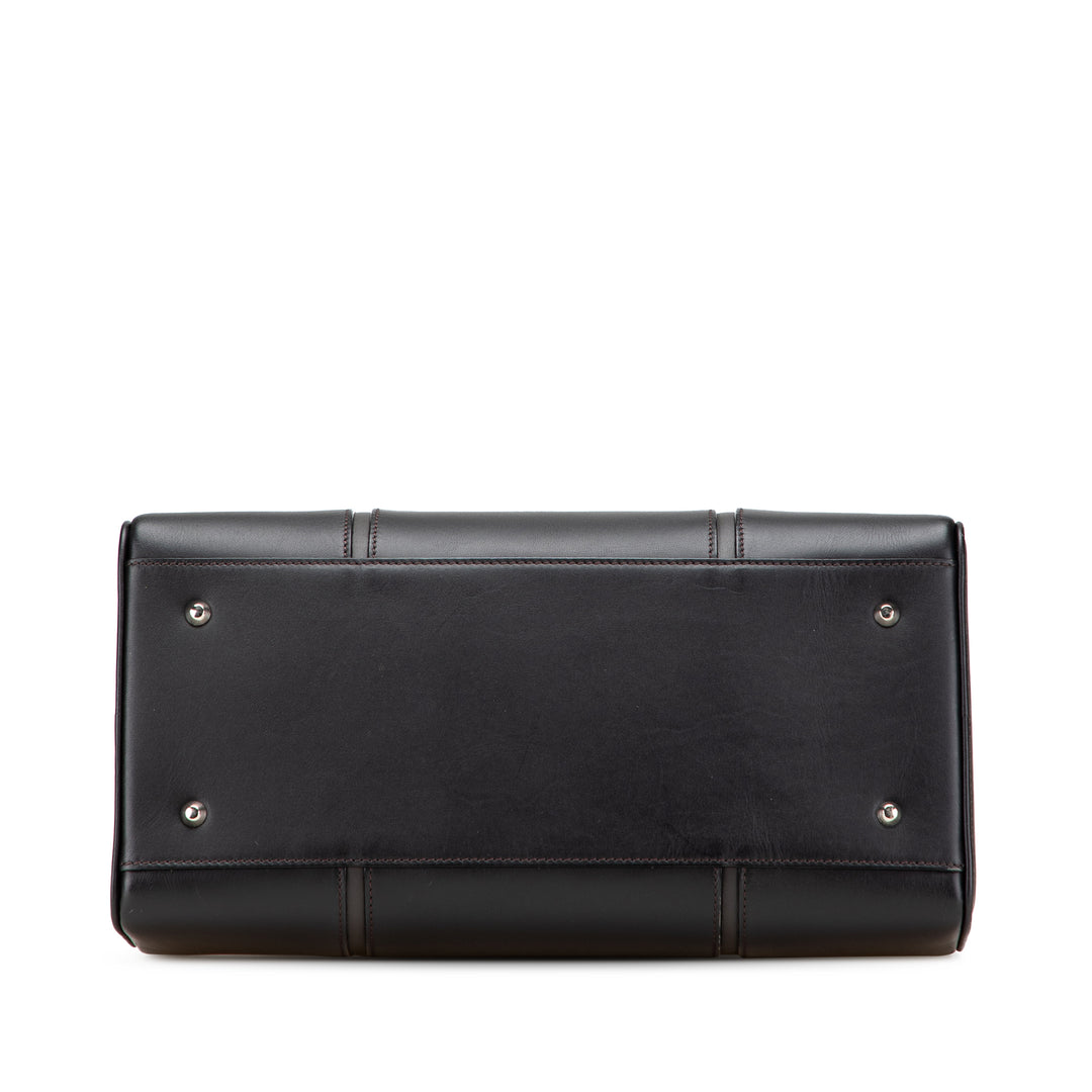 Burberry Leather Boston Bag Noir – GABY PARIS Authentique