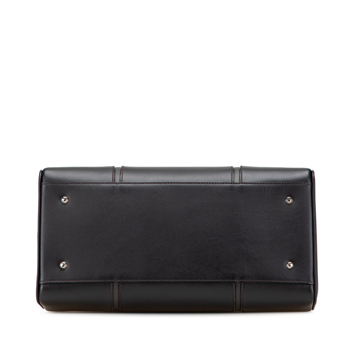 Burberry Leather Boston Bag Noir – GABY PARIS Authentique