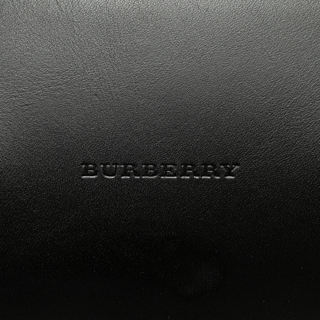 Burberry Leather Boston Bag Noir – GABY PARIS Authentique