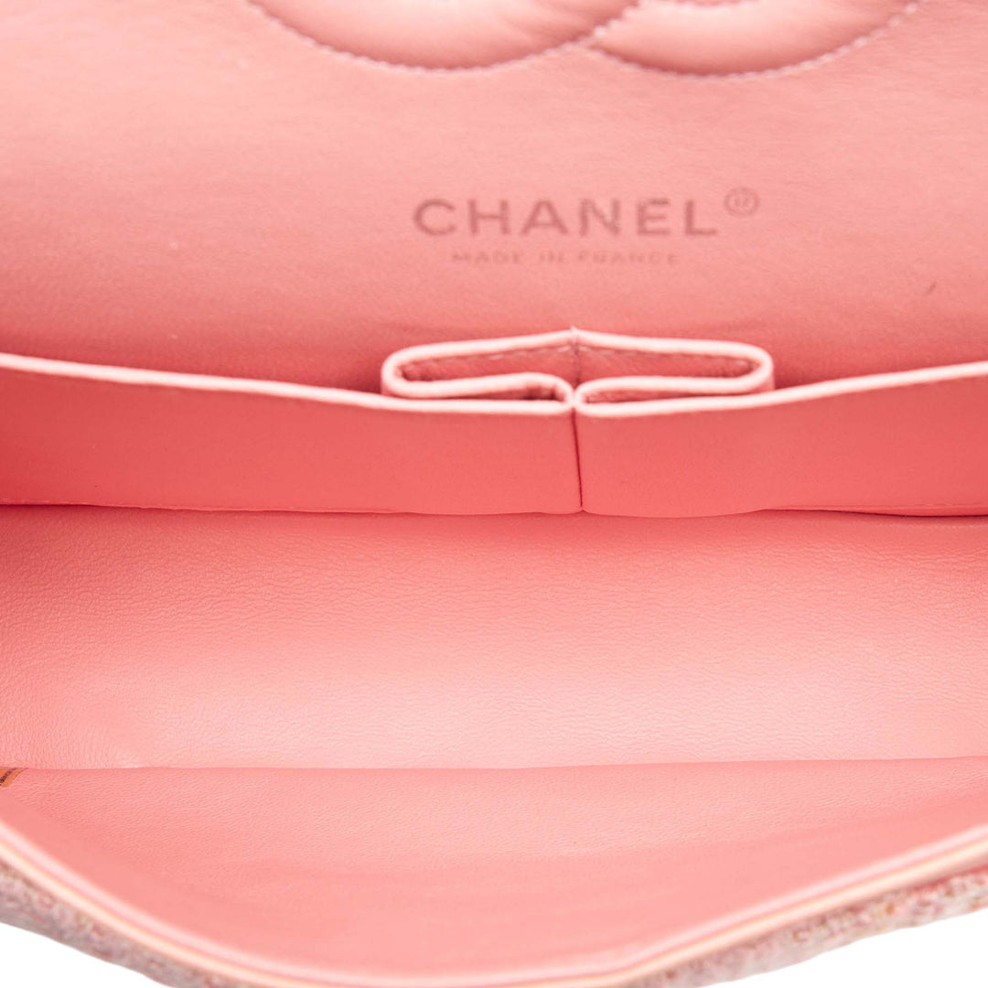 Chanel Medium Classic Tweed Double rabat