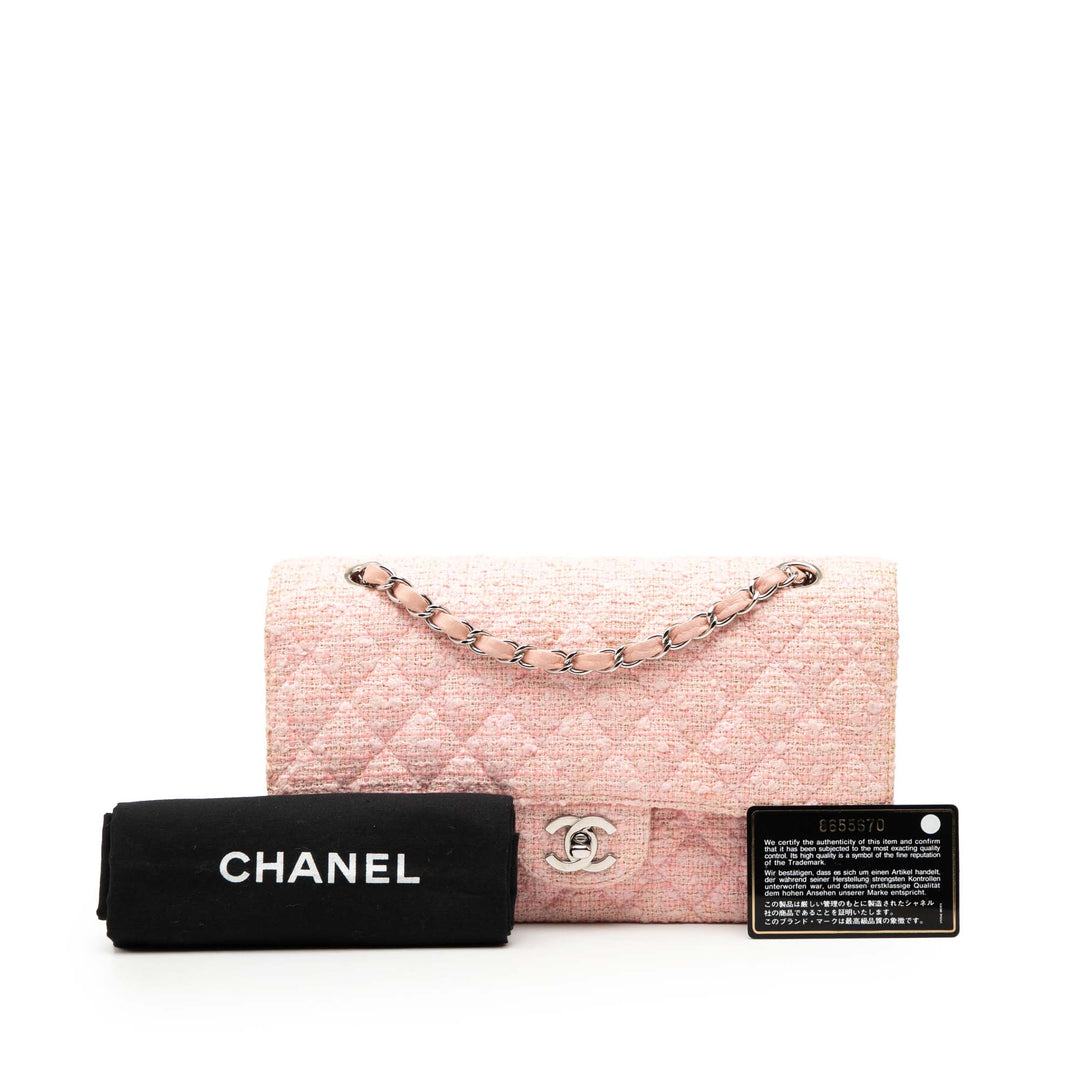Chanel Medium Classic Tweed Double rabat