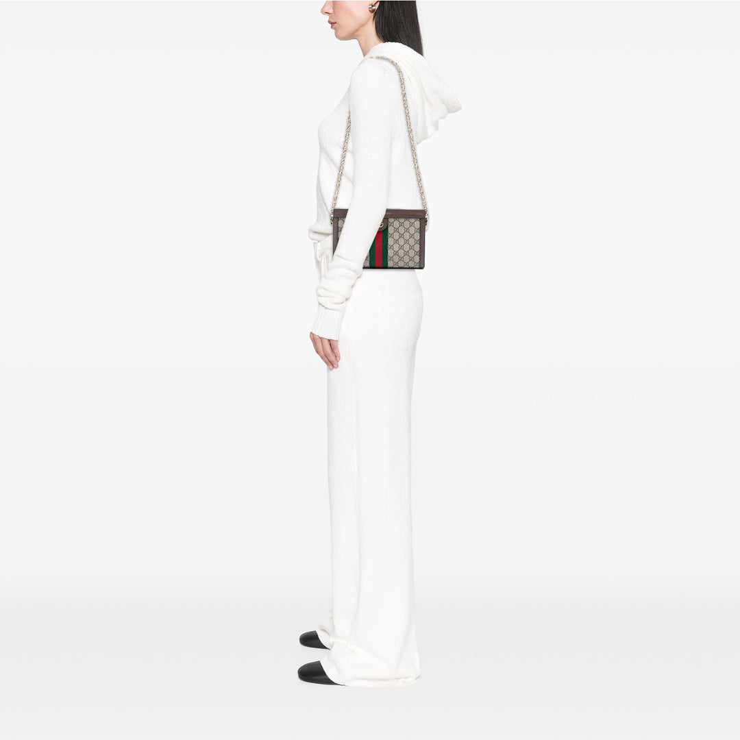 Gucci Small GG Supreme Web Ophidia Chain Sac porté croisé – GABY PARIS Authentique