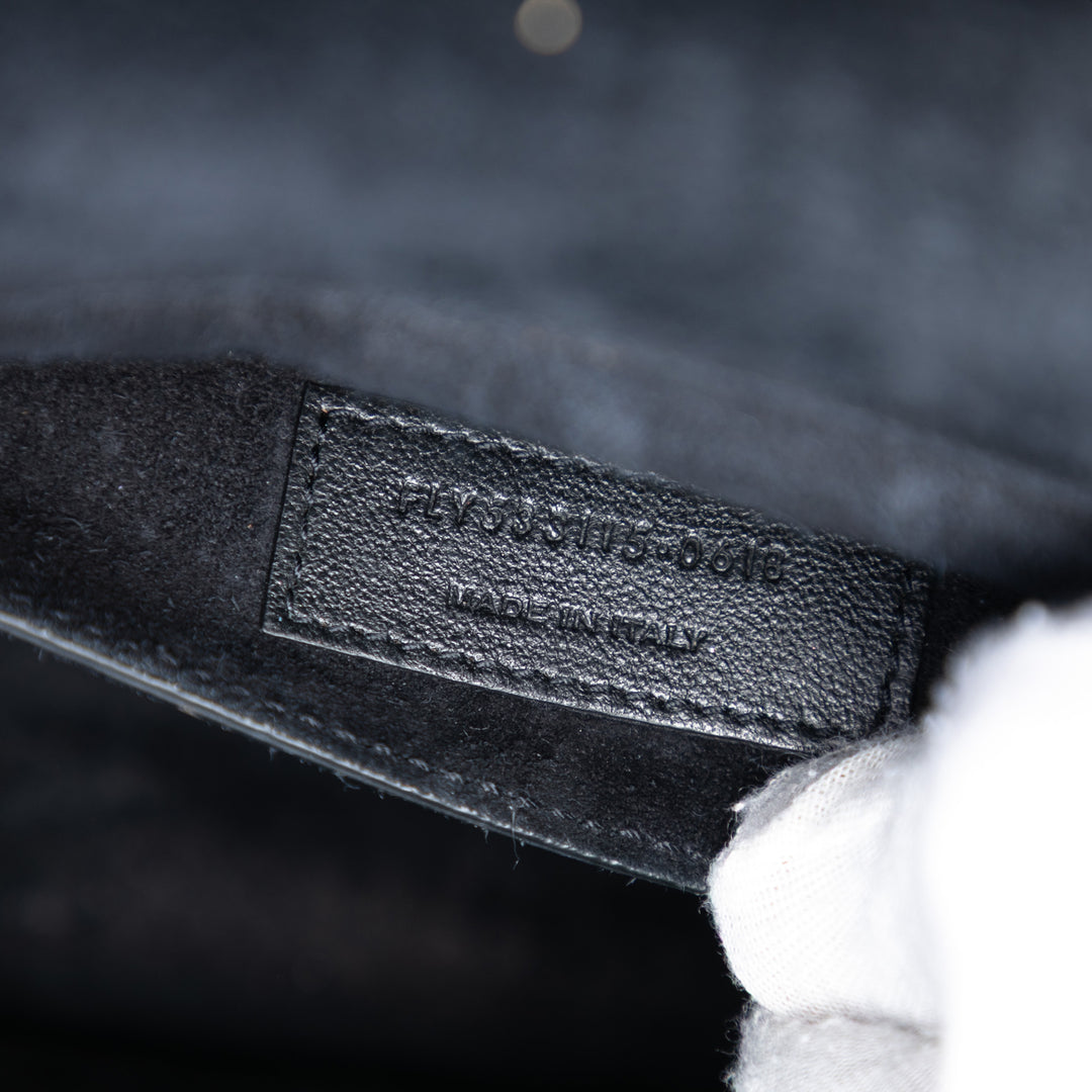 Saint Laurent Medium clouté Daim Monogram Sulpice Sac porté croisé