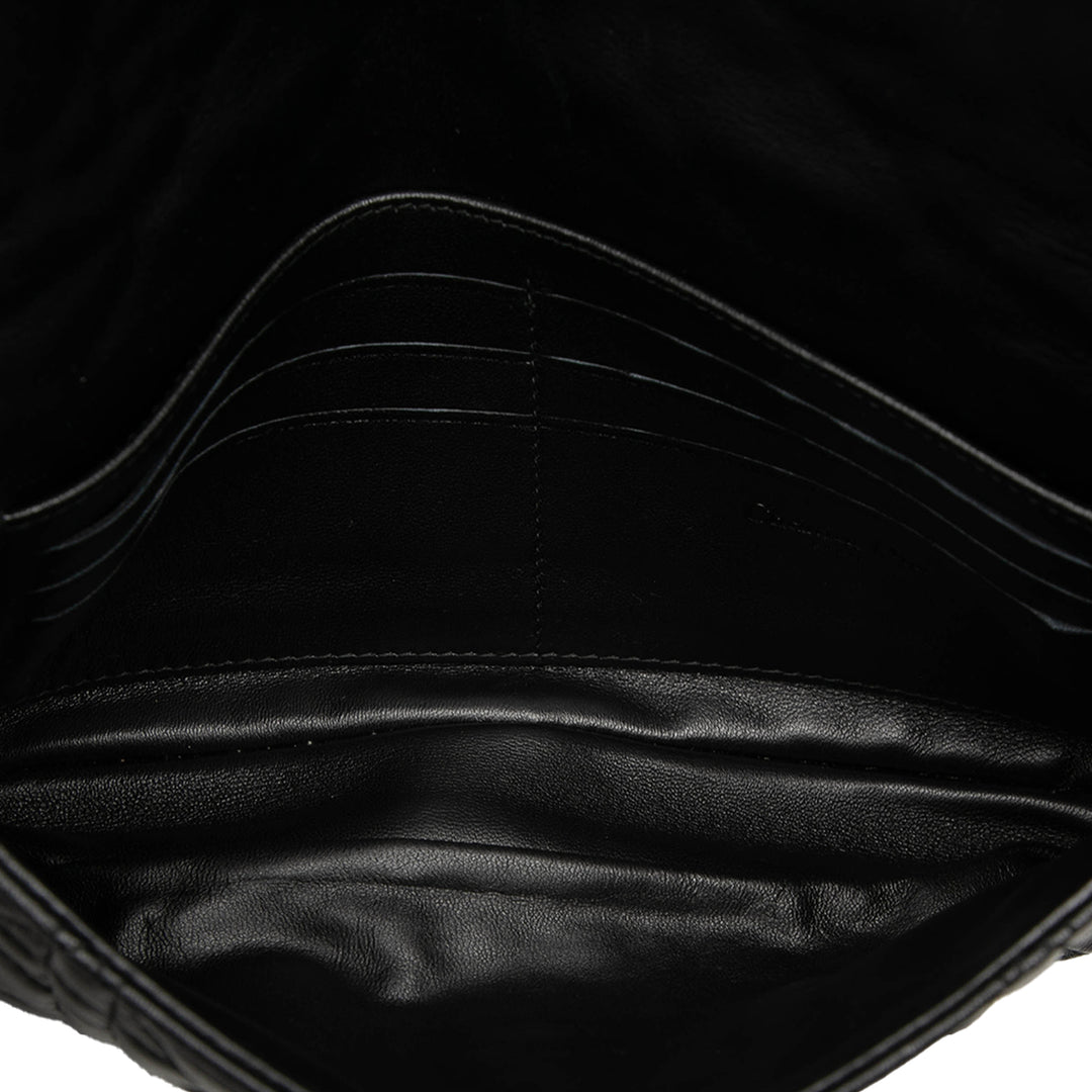 Dior Cannage Lady Dior Chaîne Sac Cuir d'agneau Noir – vue 4 – GABY PARIS