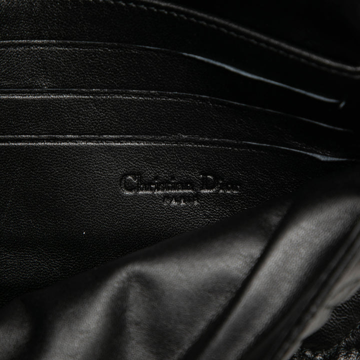 Dior Cannage Lady Dior Chaîne Sac Cuir d'agneau Noir – vue 5 – GABY PARIS