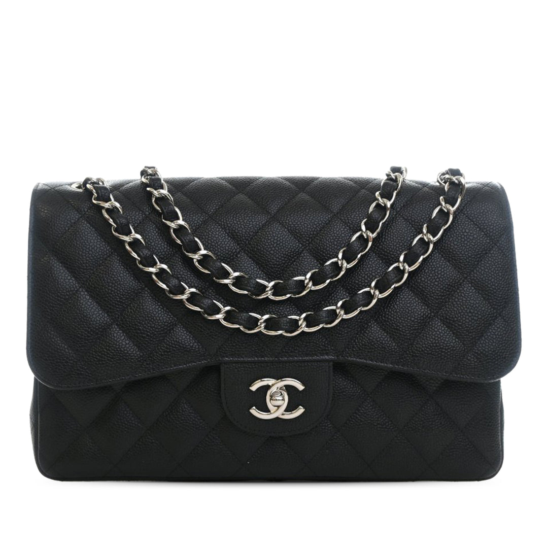 Chanel Jumbo Classic Caviar Double rabat