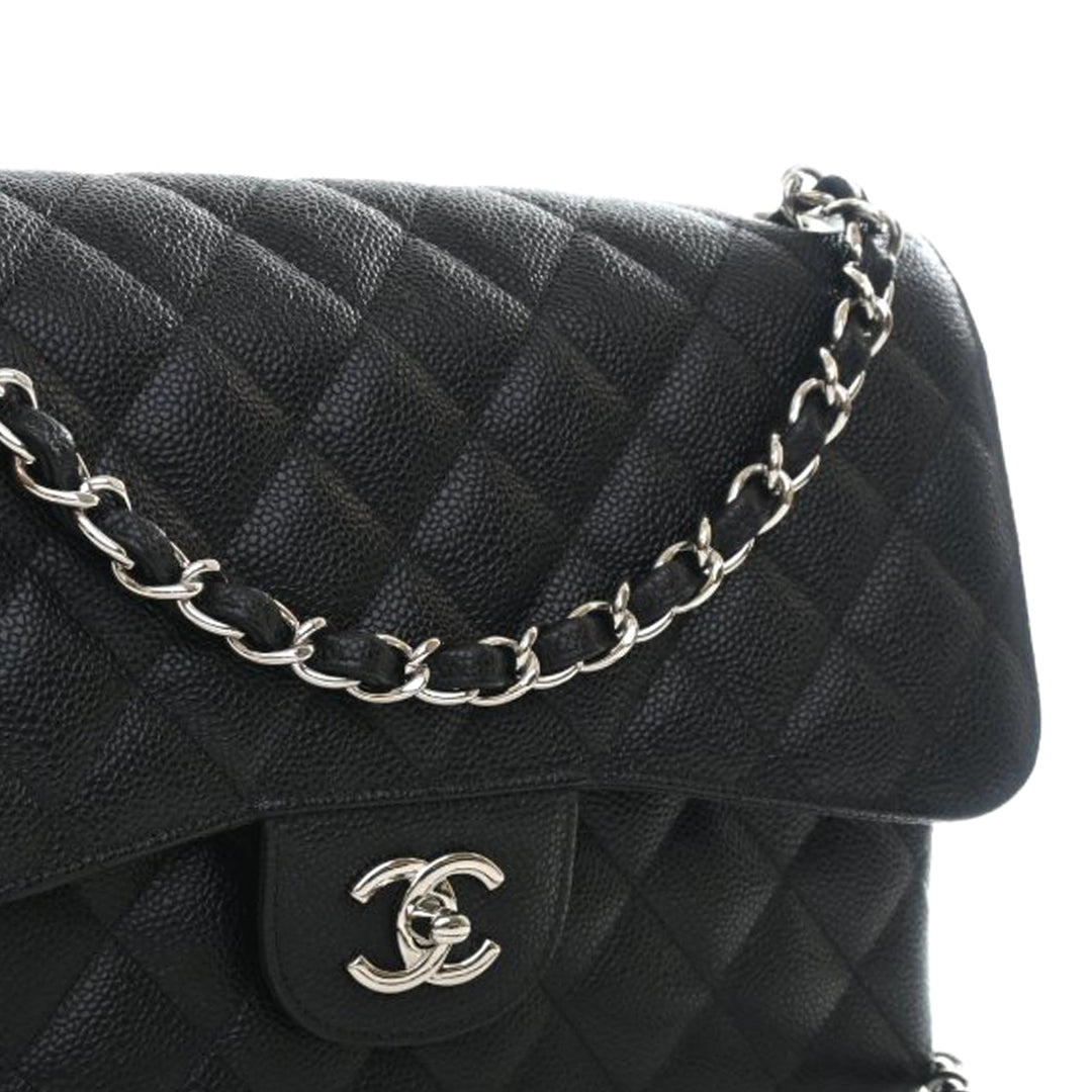 Chanel Jumbo Classic Caviar Double rabat