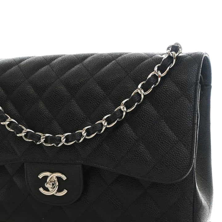 Chanel Jumbo Classic Caviar Double rabat