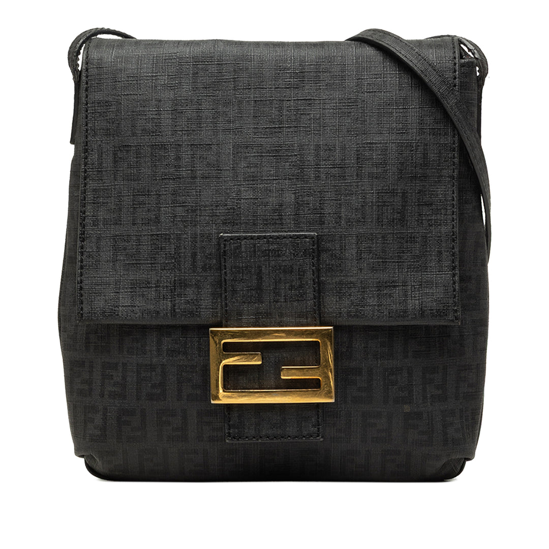 Fendi Sac bandoulière Zucchino Spalmati Noir – vue principale – GABY PARIS