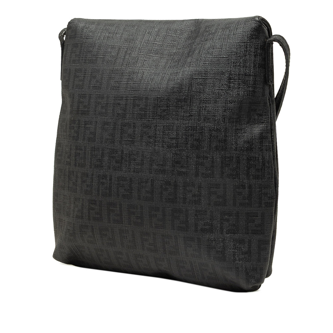 Fendi Sac bandoulière Zucchino Spalmati Noir – vue 2 – GABY PARIS