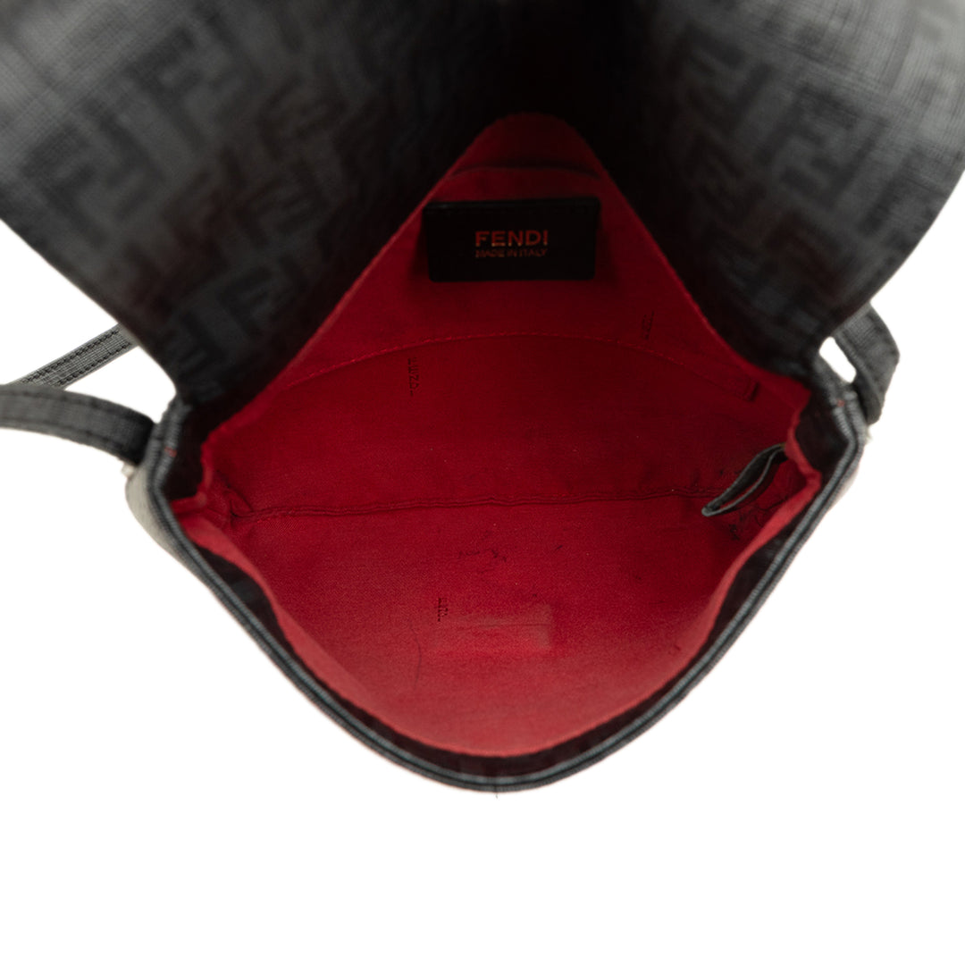 Fendi Sac bandoulière Zucchino Spalmati Noir – vue 4 – GABY PARIS