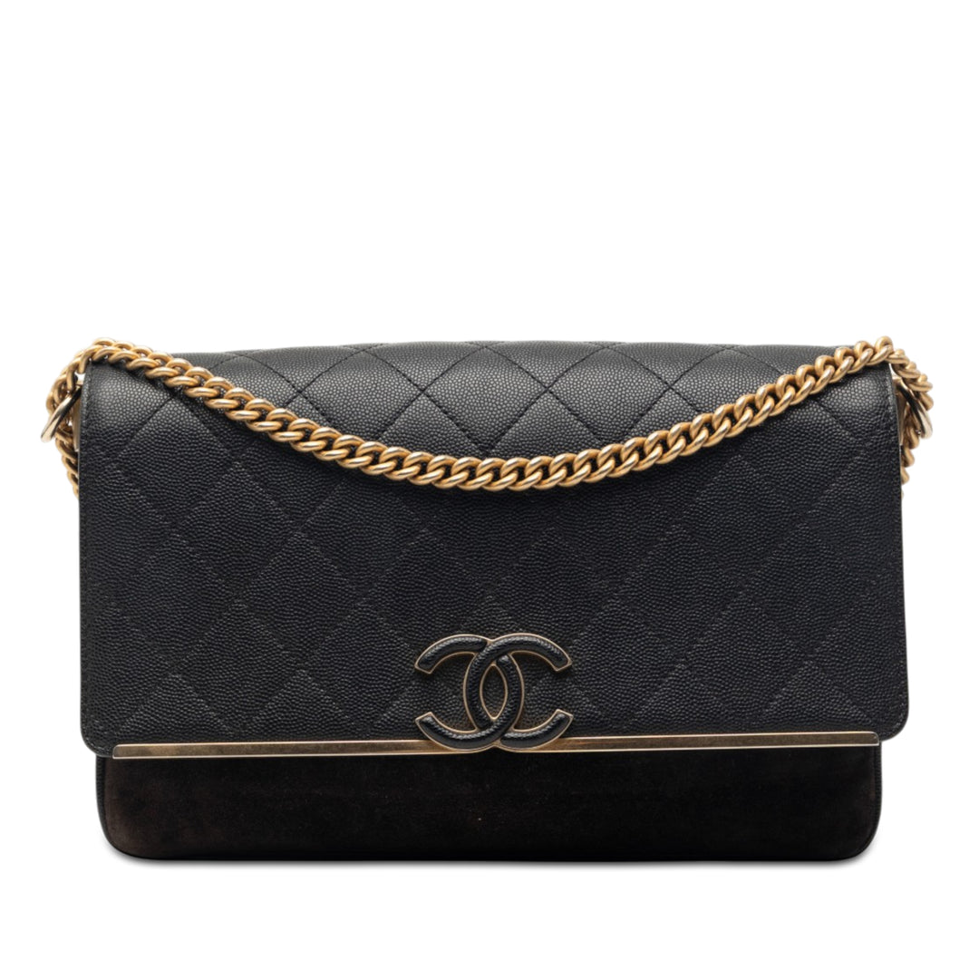 Chanel CC Surpiqué et Lady Coco à rabat Cuir caviar