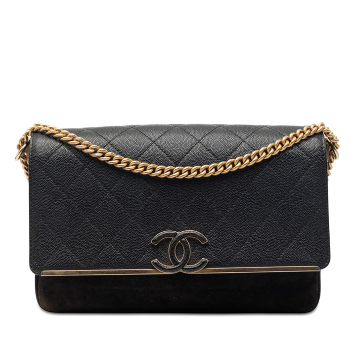 Chanel CC Surpiqué et Lady Coco à rabat Cuir caviar