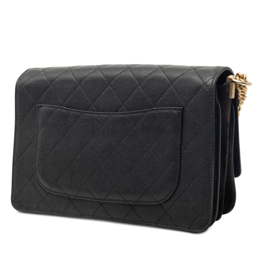 Chanel CC Surpiqué et Lady Coco à rabat Cuir caviar