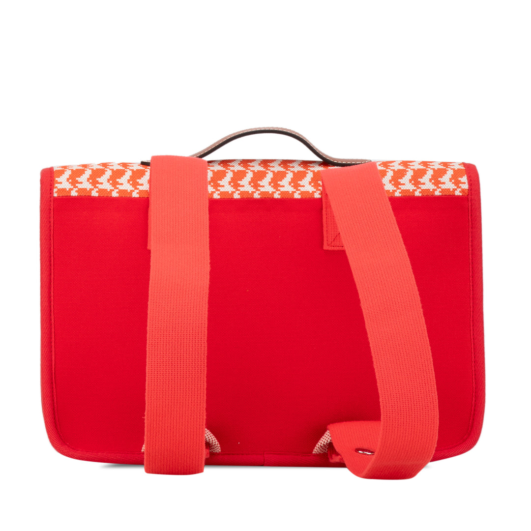 Toile and Barenia Animaux Pixel Backpack Red - Gaby Paris